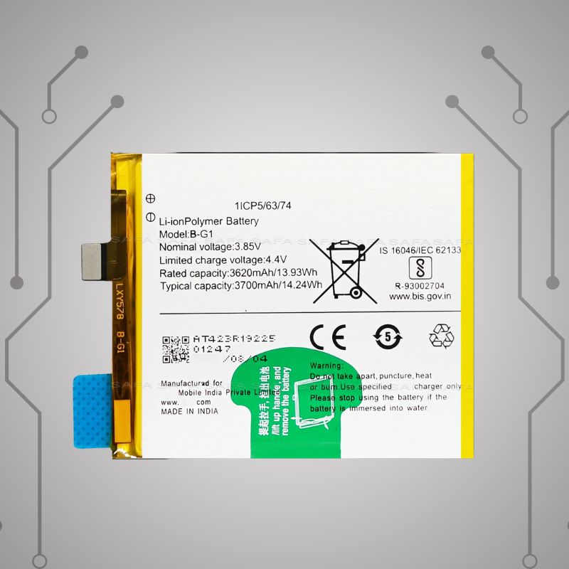 Safa Original Mobile Battery For Vivo V15 Pro-3700MAh (B-G1)