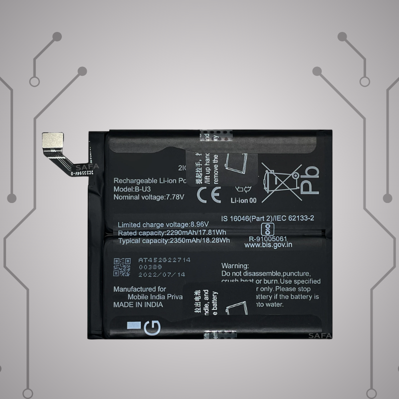 Safa Original Mobile Battery For Vivo X80 Pro-4700MAh ( B-U3)