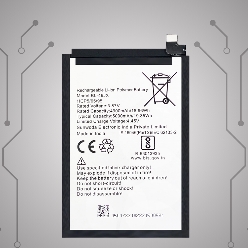 Safa Original Mobile Battery For Infinix Zero 5G /Infinix Note 10 Pro/Note 11s-5000mAh (BL-49JX)