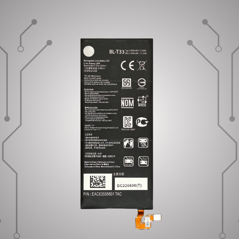 Safa Original Mobile Battery For LG Q6/LG Q6+ Plus-3000MAh  (BL-T33)