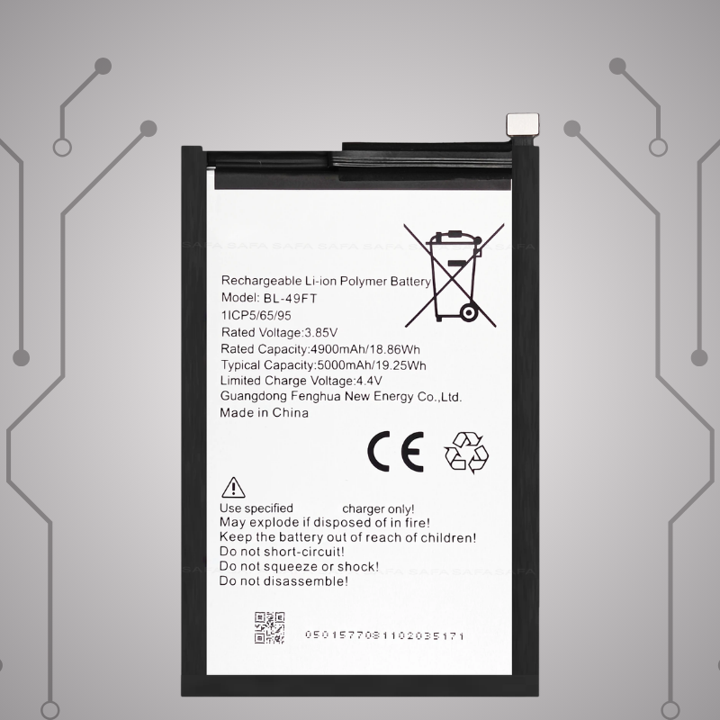Safa Original Mobile Battery For Spark 9 /Tecno Spark 8P-5000MAh (BL49FT_BAT)