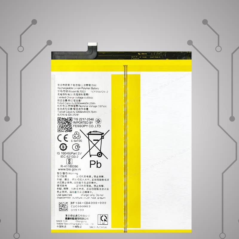 Safa Original Mobile Battery For Realme Pad Mini ( RMP2105 /RMP2106 )-6400MAh (BLT003_PAD)