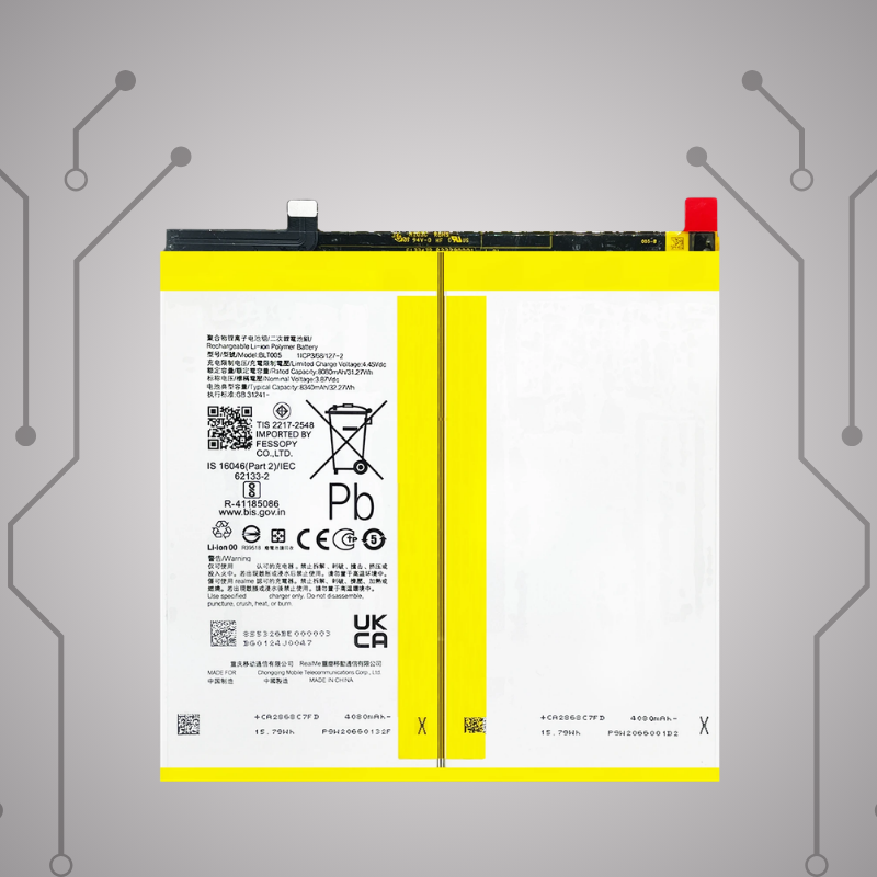 Safa Original Mobile Battery For Realme Pad X 11 inch (RMP2107/RMP2108)- 8340MAh (BLT005)