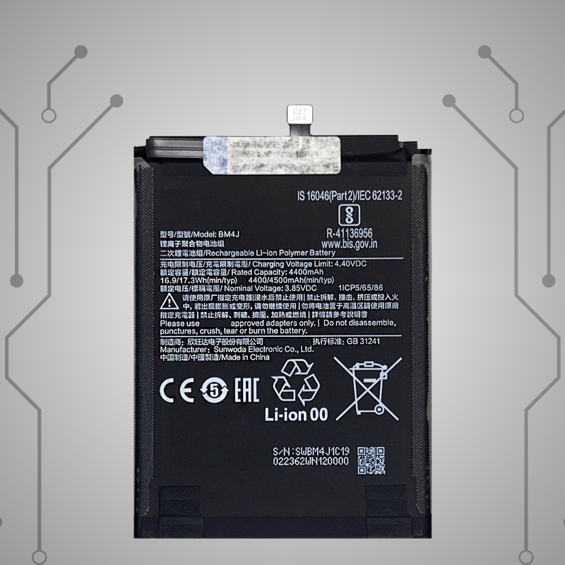 Safa Original Mobile Battery For Redmi Note 8 Pro-4500MAh (BM4J_BAT)