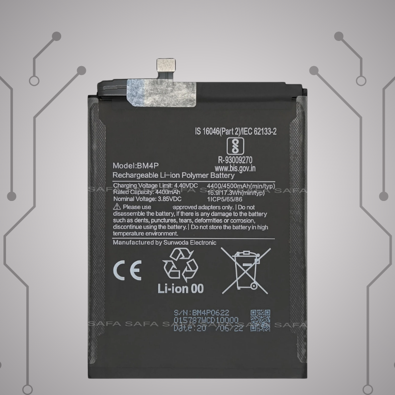 Safa Original Mobile Battery For POCO X2-4500MAh (BM4P)