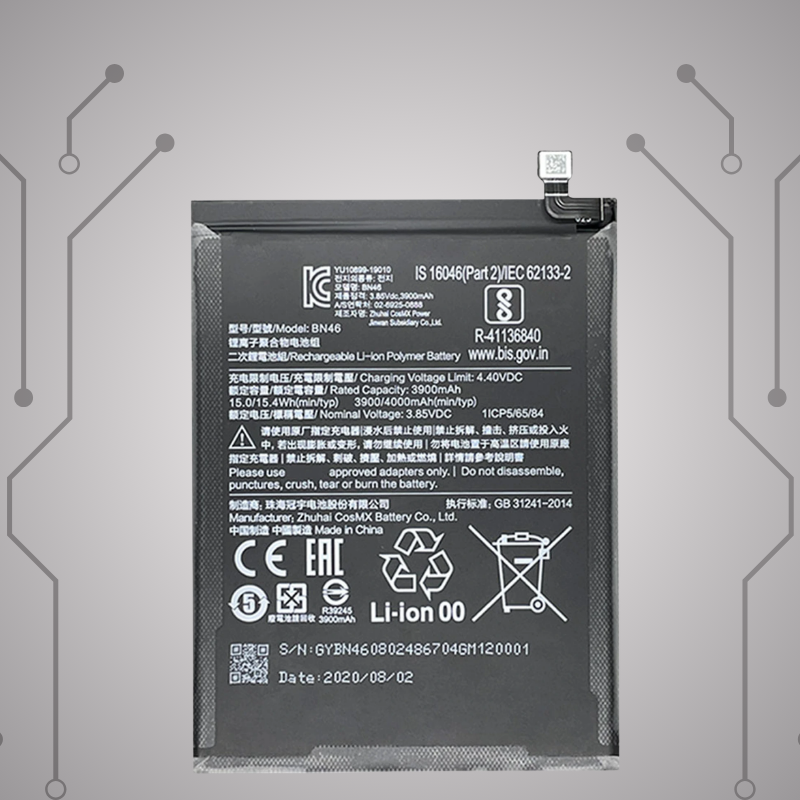 Safa Original Mobile Battery For Redmi Note 8-4000MAh (BN46-BAT)