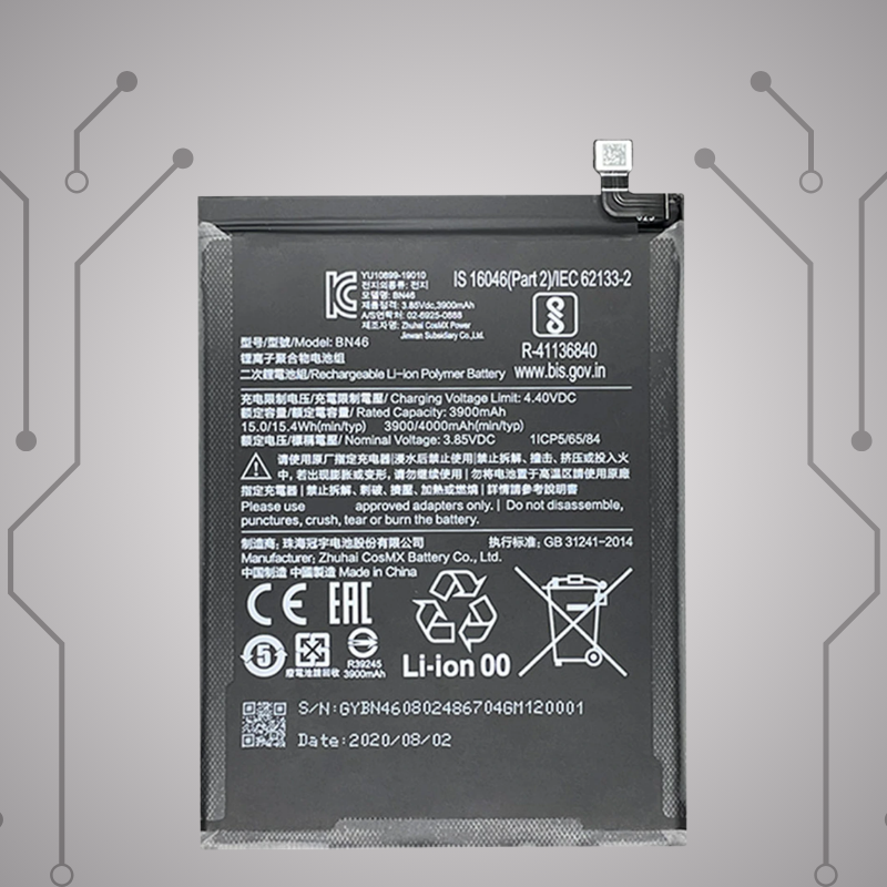 Safa Original Mobile Battery For Redmi Y3-4000MAh (BN46-_BAT)