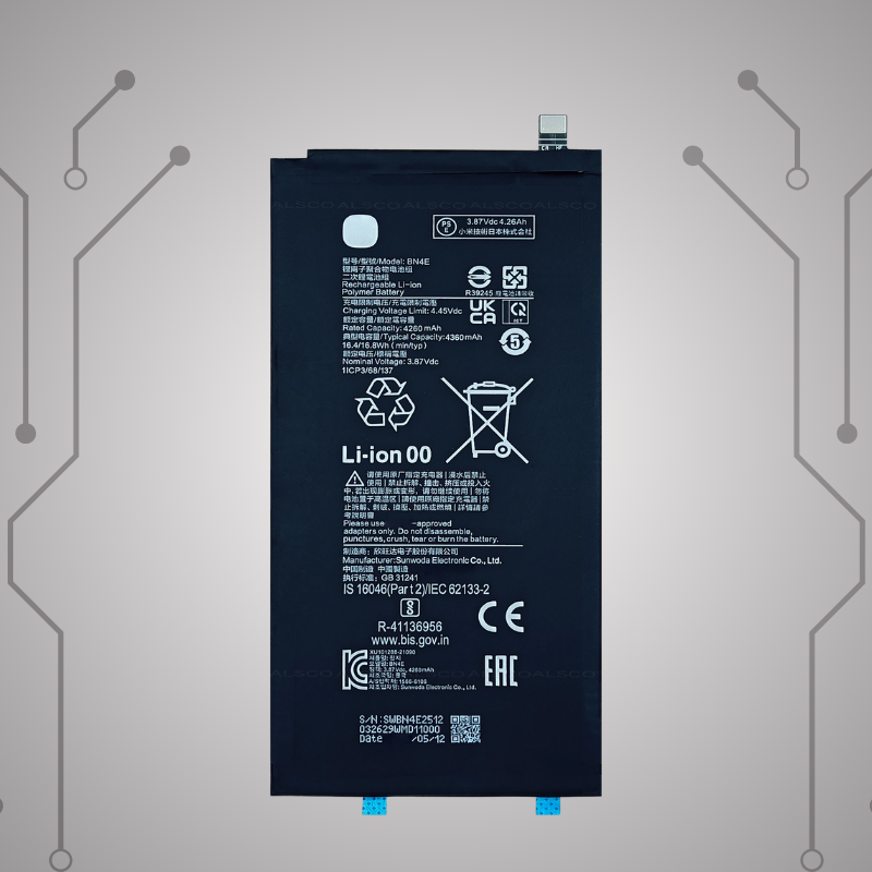 Safa Original Mobile Battery For Xioami Mi Pad 5 / Pad 5 Pro-4360MAh (BN4E)
