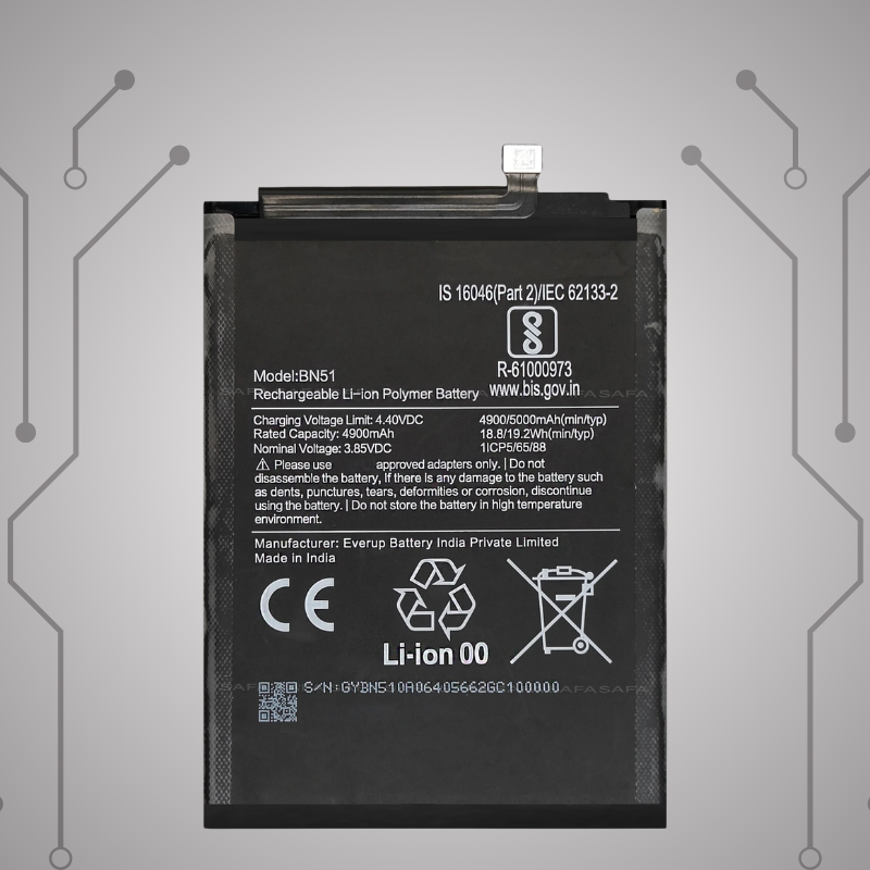 Safa Original Mobile Battery For Redmi 8 / 8A-5000MAh (BN51)