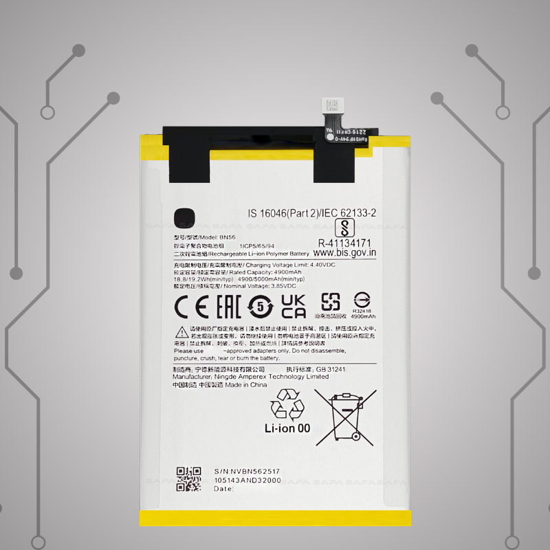 Safa Original Mobile Battery For Redmi 9C-5000MAh (BN56)