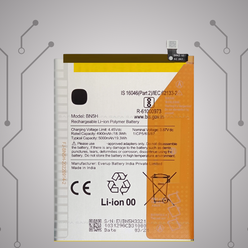 Safa Original Mobile Battery For Redmi 11 Prime 5G-5000MAh (BN5H)
