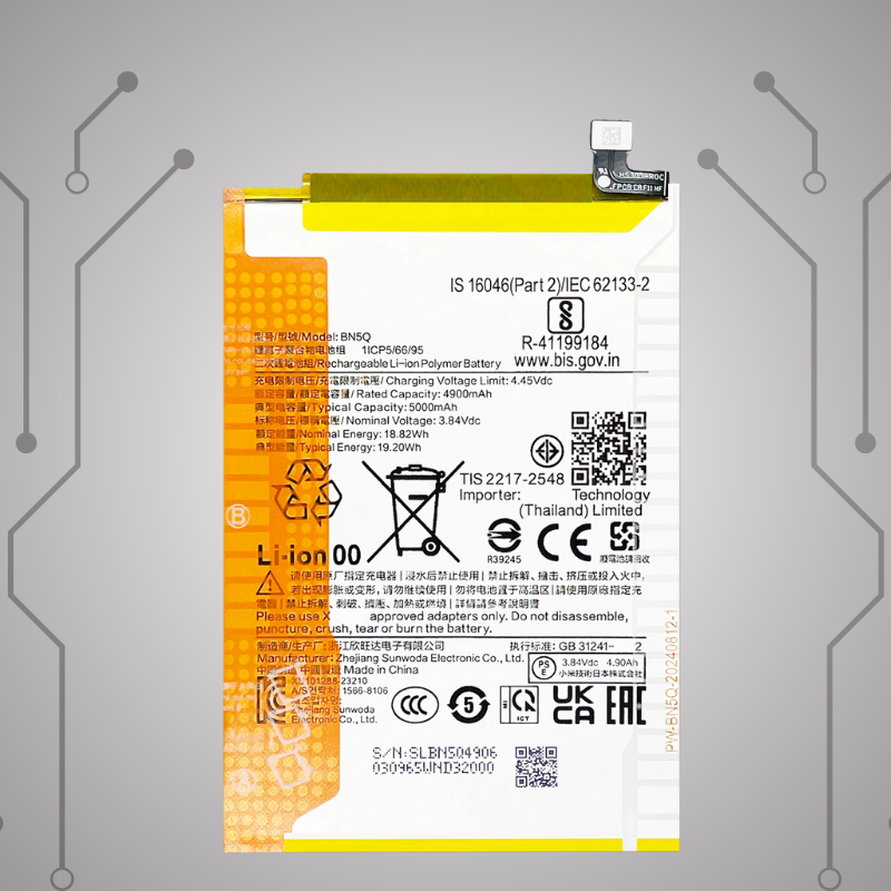 Safa Original Mobile Battery For Redmi 13C-5000MAh (BN5Q)