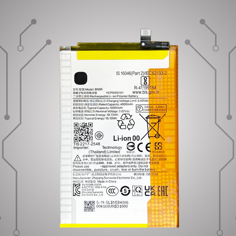Safa Original Mobile Battery For Redmi A3/Redmi A3X/POCO C61-5000MAh (BN5R )