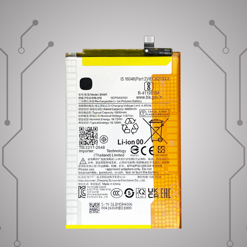 Safa Original Mobile Battery For Redmi A3-5000MAh (BN5R)