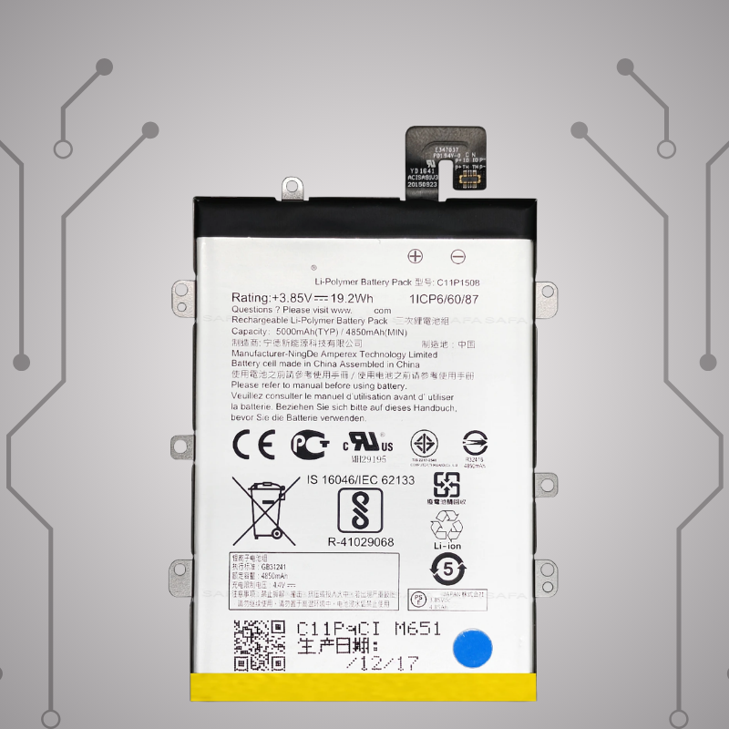 Safa Original Mobile Battery For ZenFone Max-5000MAh (C11P1508)