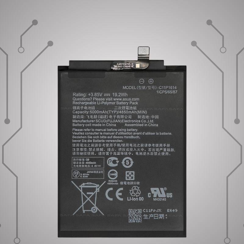 Safa Original Mobile Battery For Asus Zenfone 3s Max-5000MAh ( C11P1614)