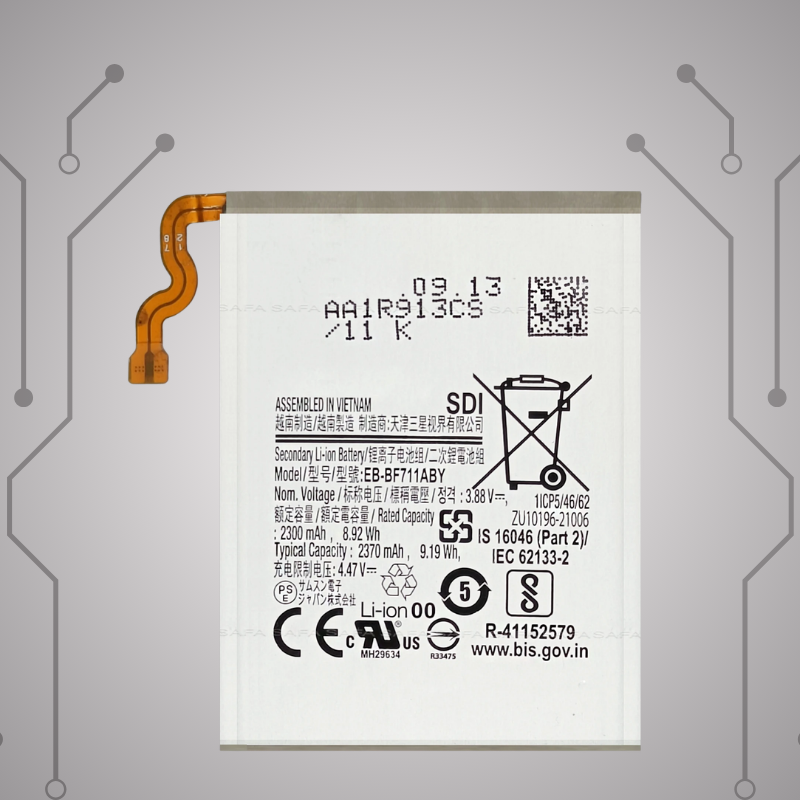 Safa Original Mobile Battery For Samsung Galaxy Z Flip 3 5G-2370MAh (EB-BF711ABY)