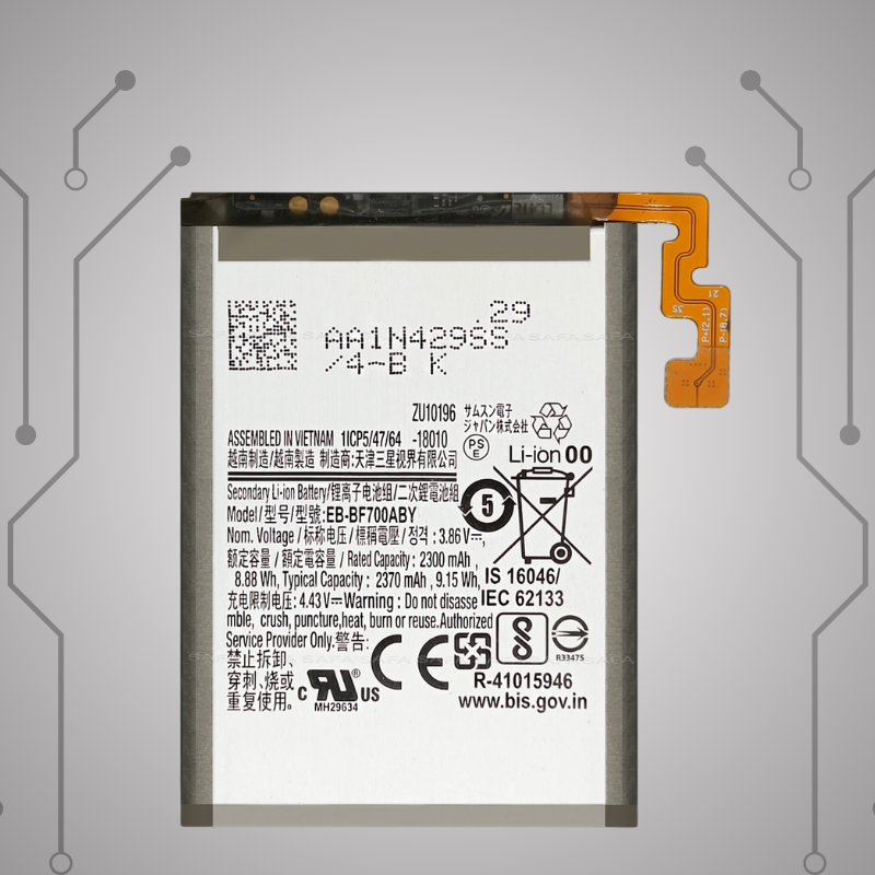 Safa Original Mobile Battery For Samsung Galaxy Z Flip 4 5G-3700MAh (BF724ABY)