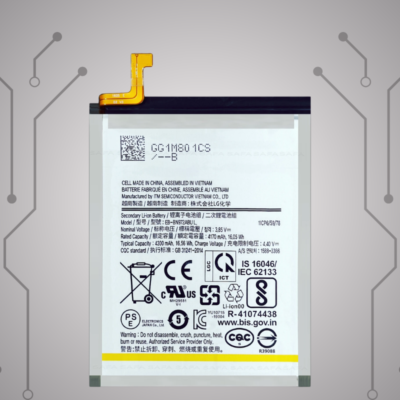 Safa Original Mobile Battery For Samaung Galaxy Note 10+ Plus-4300MAh (EB-BN972AB)