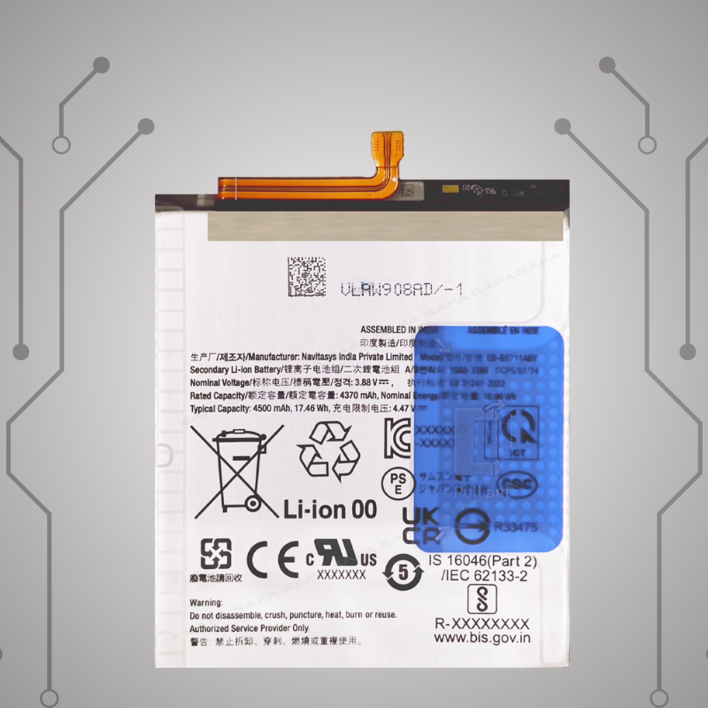 Safa Original Mobile Battery For Samsung Galaxy S23 FE 5G-4500MAh (EB-BS711ABY)