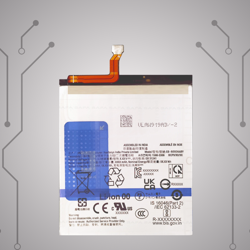 Safa Original Mobile Battery For Samsung Galaxy S24+ Plus 5G-4900MAh (EB-BS926ABY)