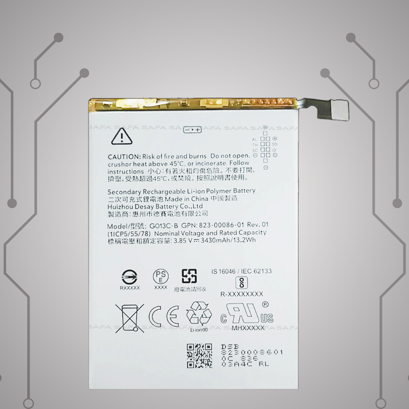 Safa Original Mobile Battery For Google Pixel 3 XL-3430MAh (GO13C-B)
