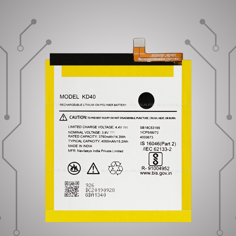 Safa Original Mobile Battery For Motorola Moto G8 Plus-4000MAh (KD40)