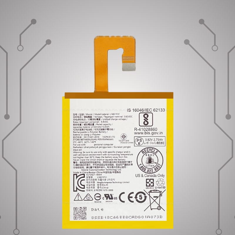 Safa Original Mobile Battery For Lenovo TAB E7 (7104F)-2750MAh ( L18D1P31)
