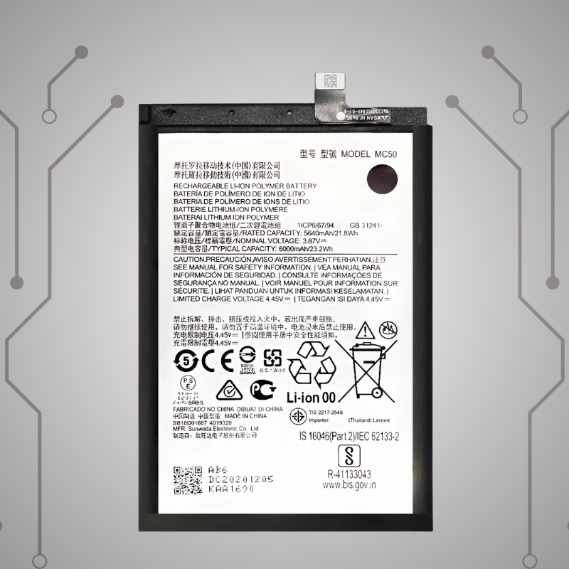 Safa Original Mobile Battery For Motorola G40 Fusion-6000MAh (MC50_G40)