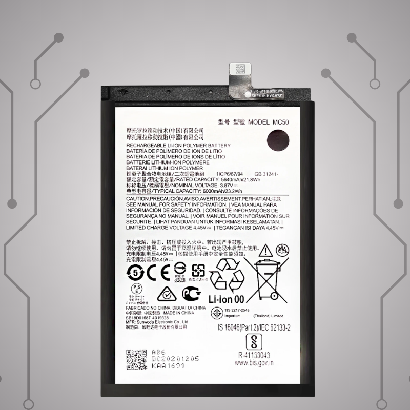 Safa Original Mobile Battery For Motorola G9 Power-6000MAh (MC50_G9)