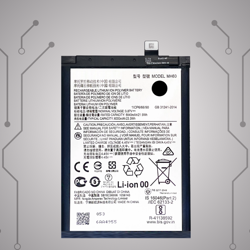 Safa Original Mobile Battery For Motorola G10 Power-6000MAh ( MH60)