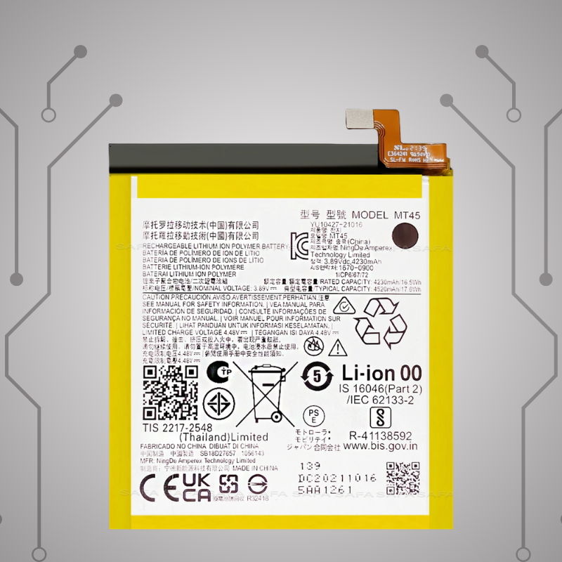 Safa Original Mobile Battery For Motorola Edge 20 Pro 5G-4520MAh (MT45)