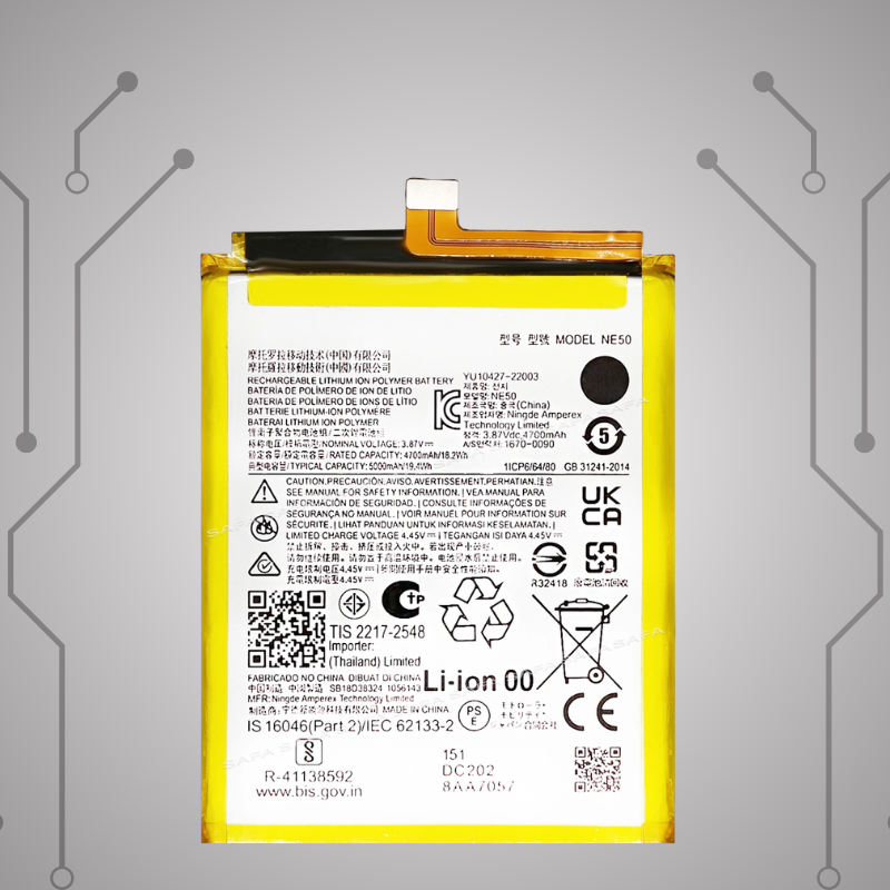 Safa Original Mobile Battery For Motorola Moto G72 / G82 / G62 / G52 - 5000MAh (NE50)