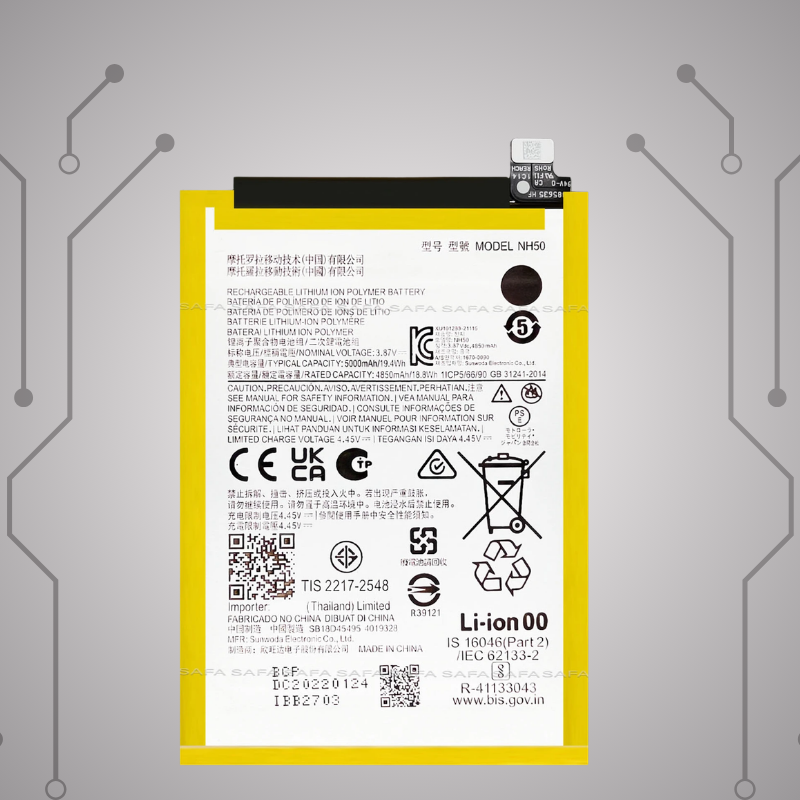 Safa Original Mobile Battery For Motorola G22/E32/E32S-5000MAh (NH50)