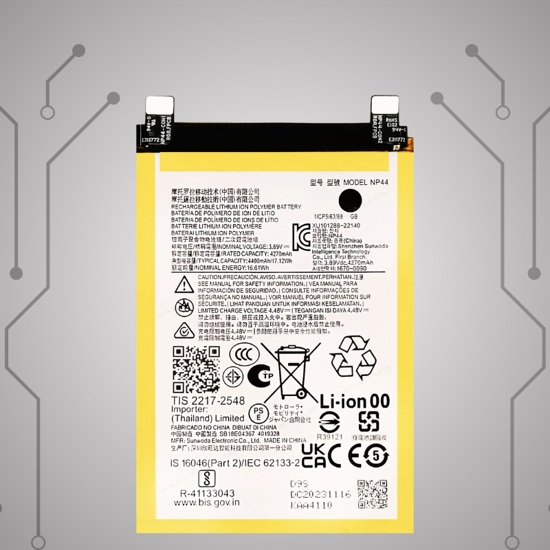 Safa Original Mobile Battery For Motorola Edge 40 /Motorola Edge 30 Fusion-4400MAh (NP44)