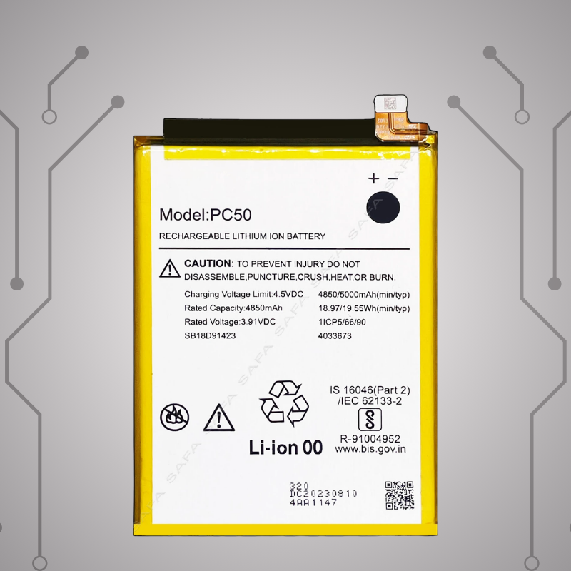 Safa Original Mobile Battery For Motorola G14-5000MAh (PC50)