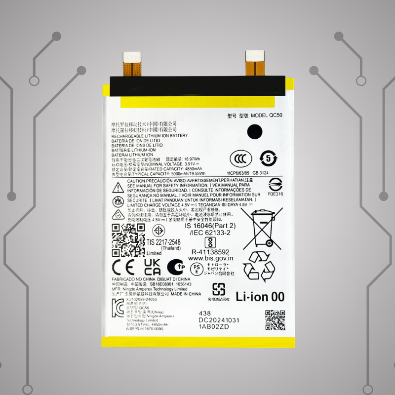 Safa Original Mobile Battery For Motorola Edge 50 Fusion-5000MAh (QC50)
