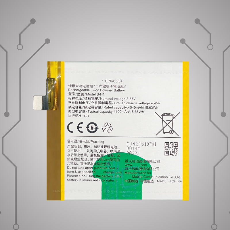 Safa Original Mobile Battery For Vivo V17 Pro-4100MAh (B-H1)