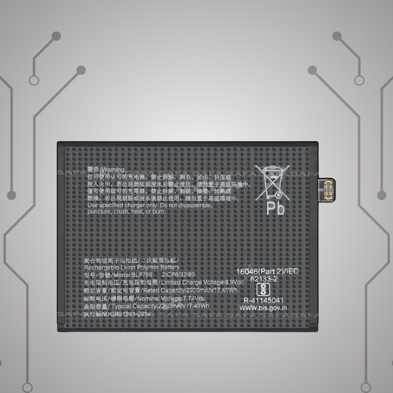 Safa Original Mobile Battery For Realme X7 Pro-4500MAh (BLP799)