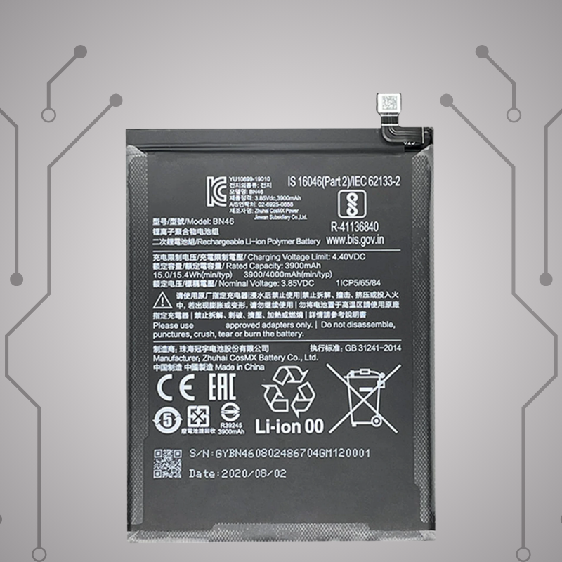 Safa Original Mobile Battery For Redmi Y3/Redmi 7-4000MAh (BN46)