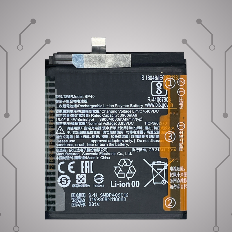 Safa Original Mobile Battery For Xiaomi Redmi K20 Pro-4000MAh (BP40)