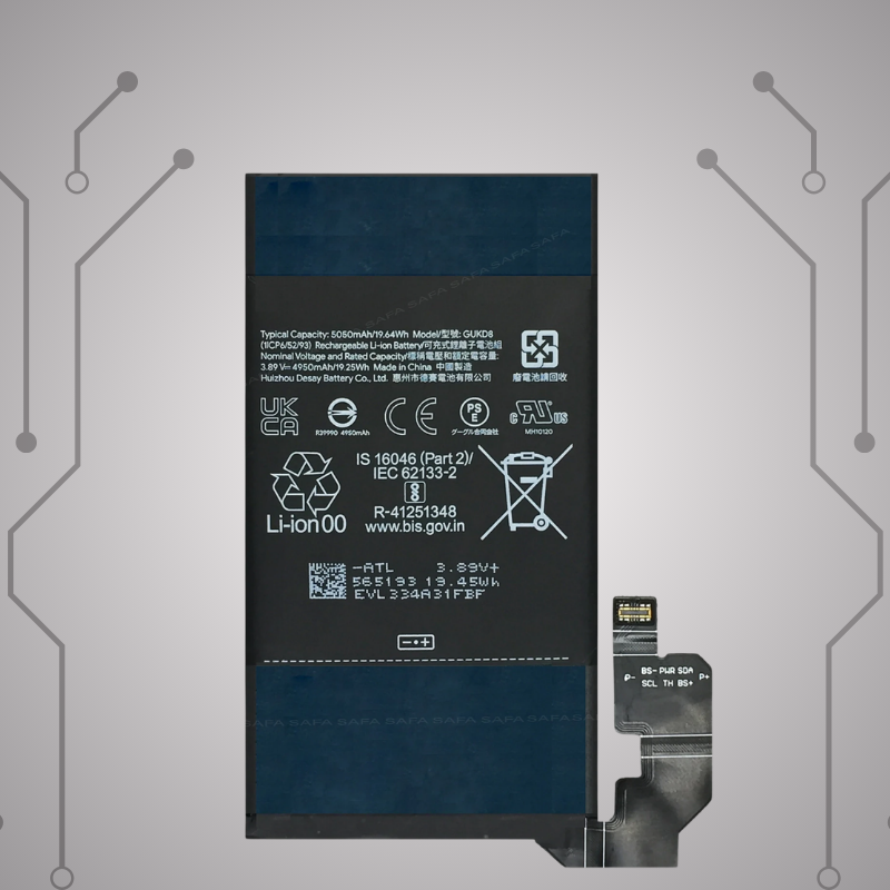 Safa Original Mobile Battery For Google Pixel 8 Pro-5050MAh (GUKD8)