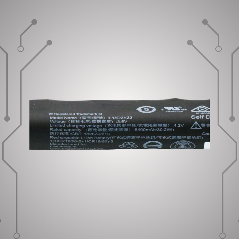 Safa Original Mobile Battery For Lenovo Yoga Tab 3 10.1 inch - YT3-X50L-8400MAh (L15D3K32)