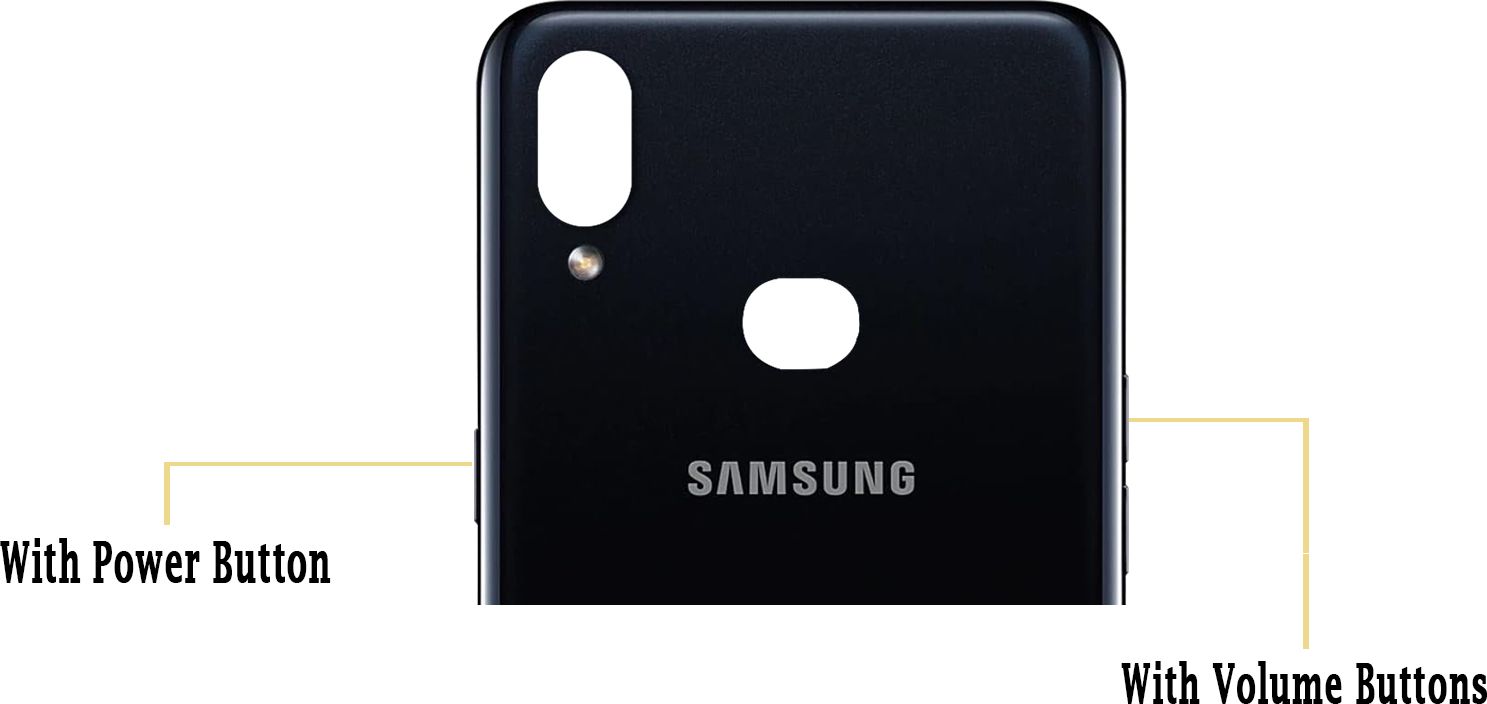 Samsung A10s Full Back Panel - Black