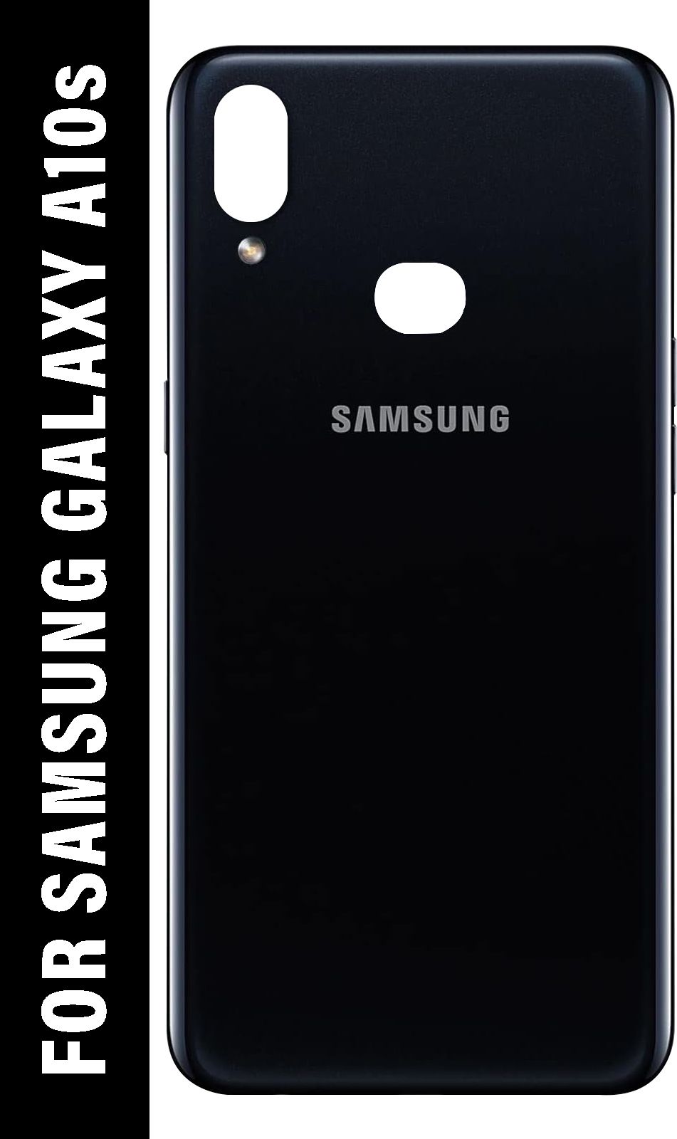 Samsung A10s Full Back Panel - Black