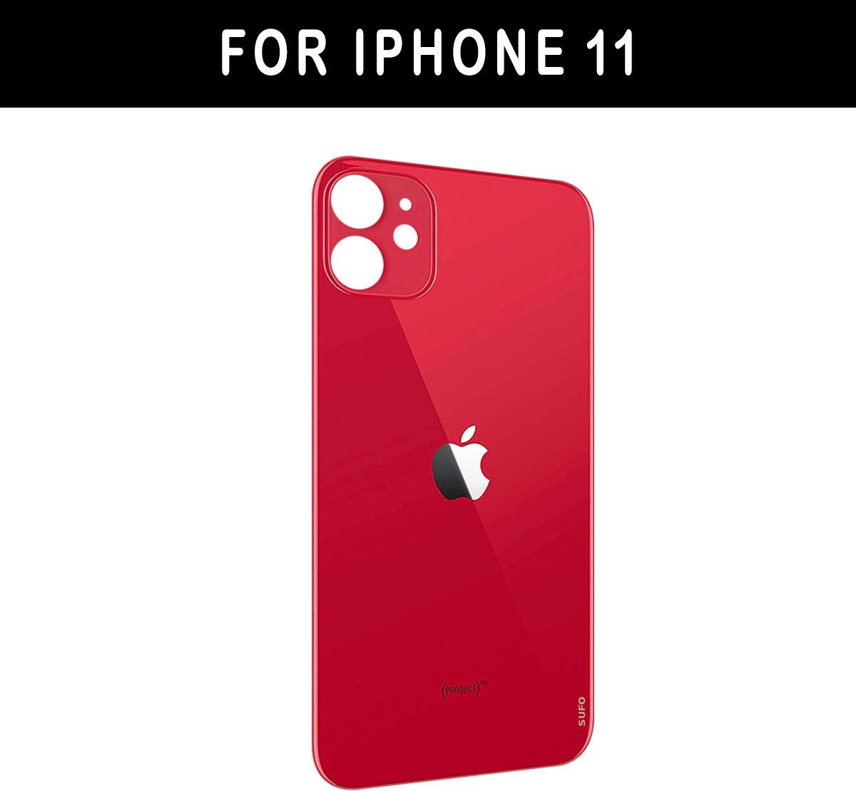 Apple 11 Back Panel - Red