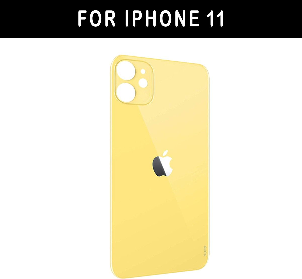 Apple e 11 Back Panel - Yellow