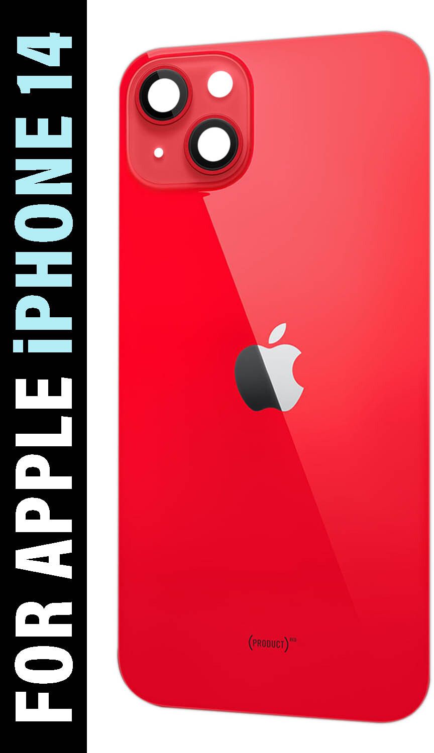 Apple iPhone 14 With Camera Glass Back Panel - Red