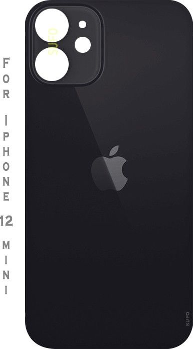 Apple 12 Mini Back Panel - Black