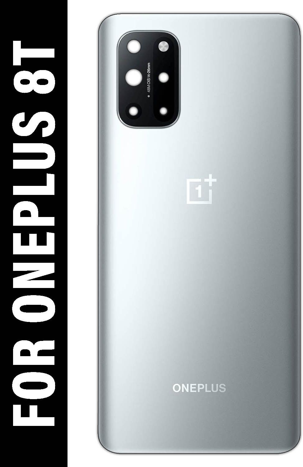 OnePlus 8T With Camera Glass Back Panel - Silver